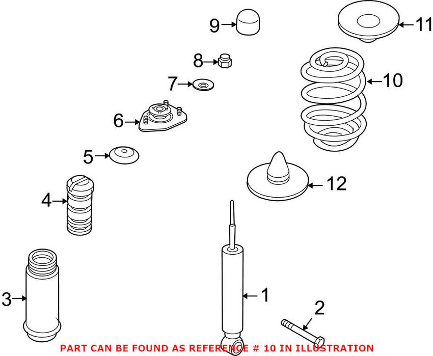 BMW Coil Spring - Rear 33533413080