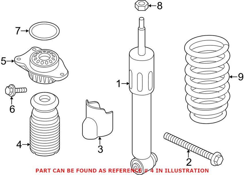 BMW Suspension Strut Bellows 33536781684