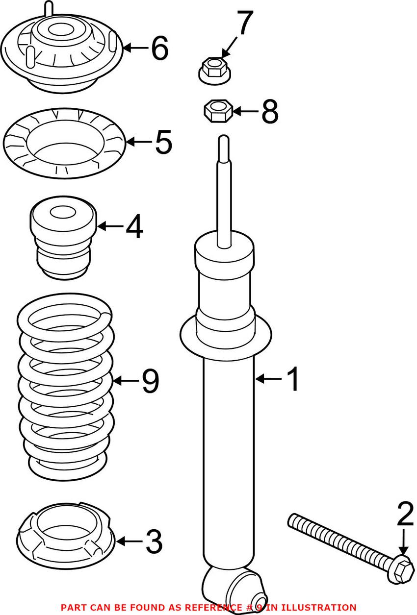 BMW Coil Spring - Rear 33536794653