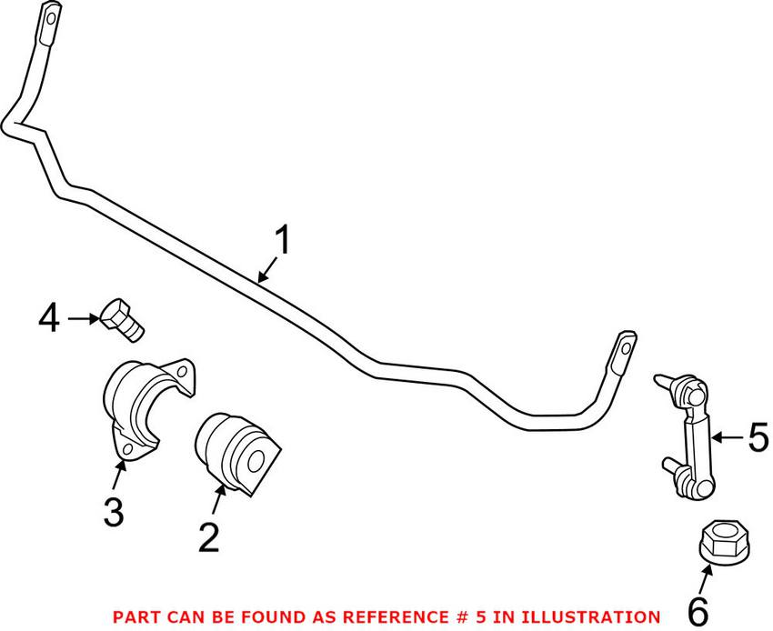 BMW Sway Bar End Link - Rear 33556777635