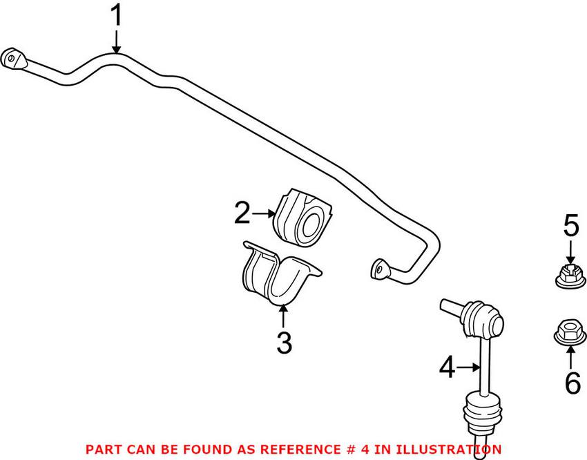 BMW Sway Bar End Link - Rear 33556857626