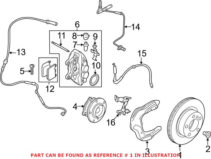 BMW Brake Disc - Rotor Front (340mm) (Cross-Drilled)