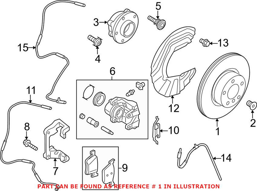 BMW Brake Disc - Rotor Front (328mm)