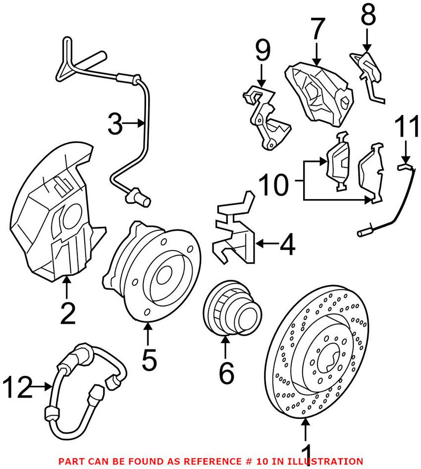 BMW Disc Brake Pad Set - Front 34112283865