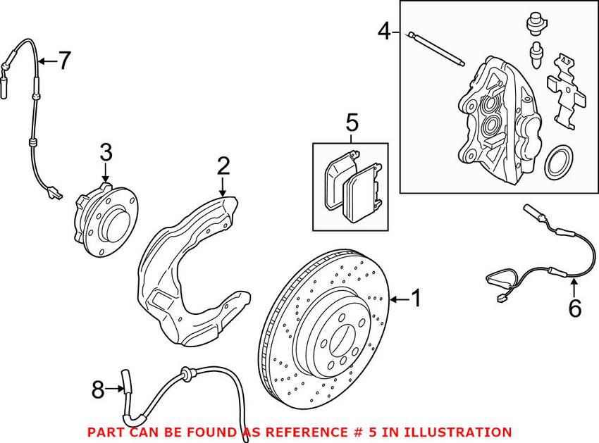 BMW Disc Brake Pad Set - Front 34112284969