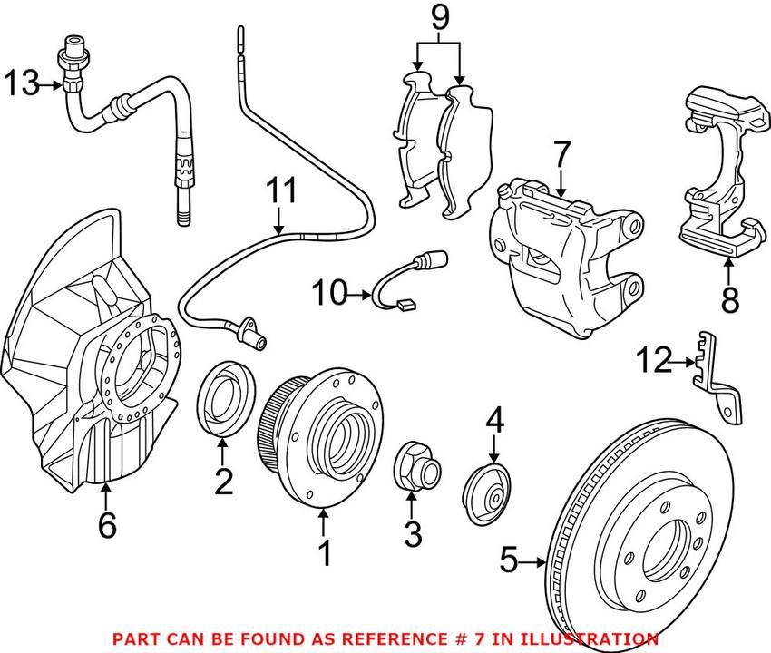 BMW Disc Brake Caliper - Front Passenger Side 34116765882