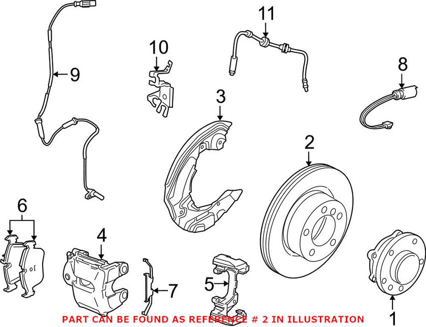 Disc Brake Rotor - Front (330mm)