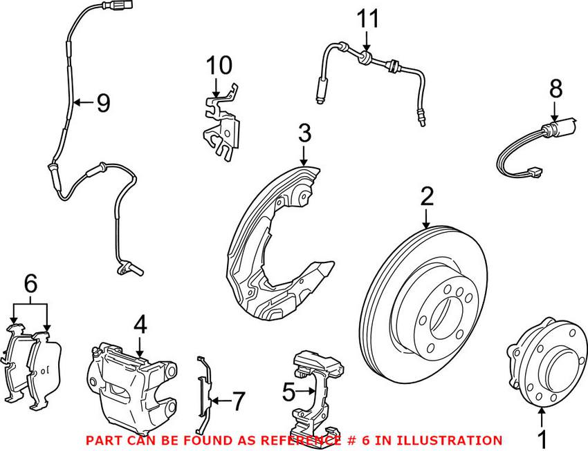 BMW Disc Brake Pad Set - Front 34116797858