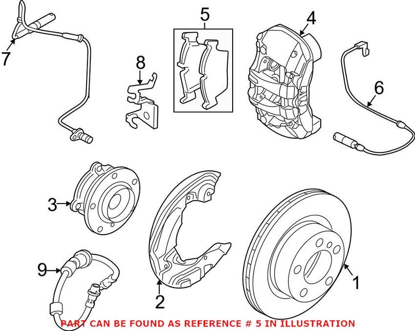 BMW Disc Brake Pad Set - Front 34116797860