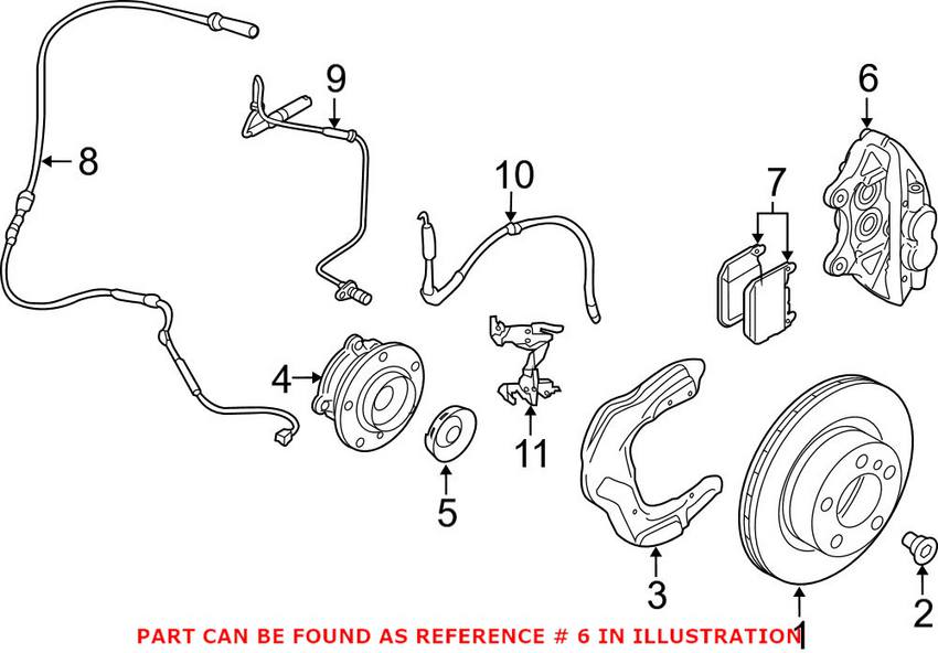 BMW Disc Brake Caliper - Front Passenger Right 34116799466