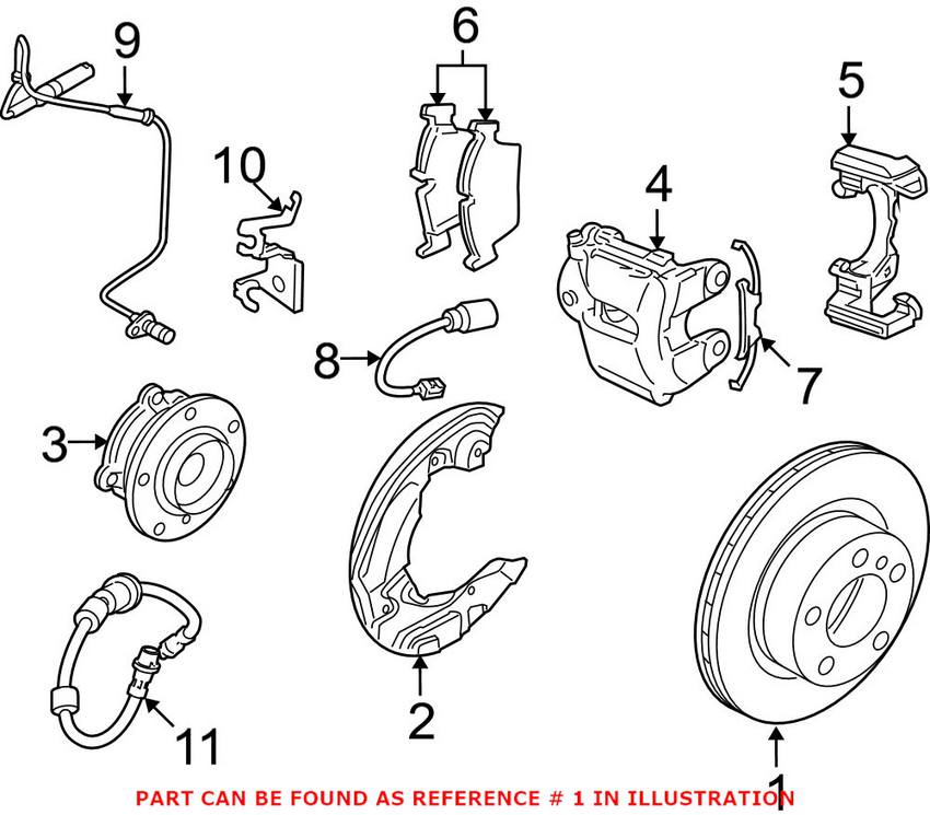 BMW Brake Disc - Rotor Front (300mm)