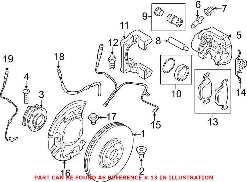 BMW Disc Brake Pad Set - Front 34116857096