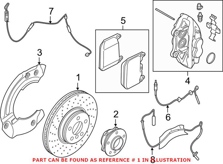 BMW Brake Disc - Rotor Front (340mm)