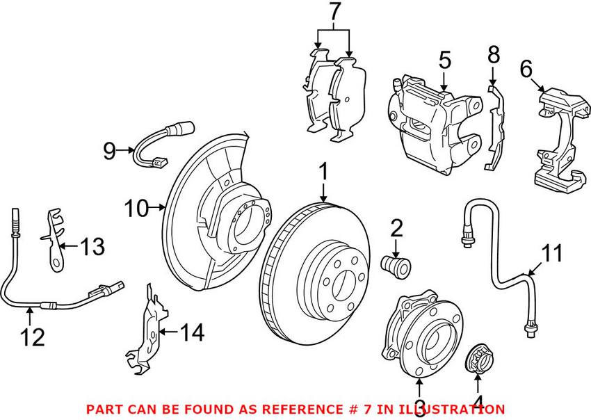 BMW Disc Brake Pad Set - Front 34116865868