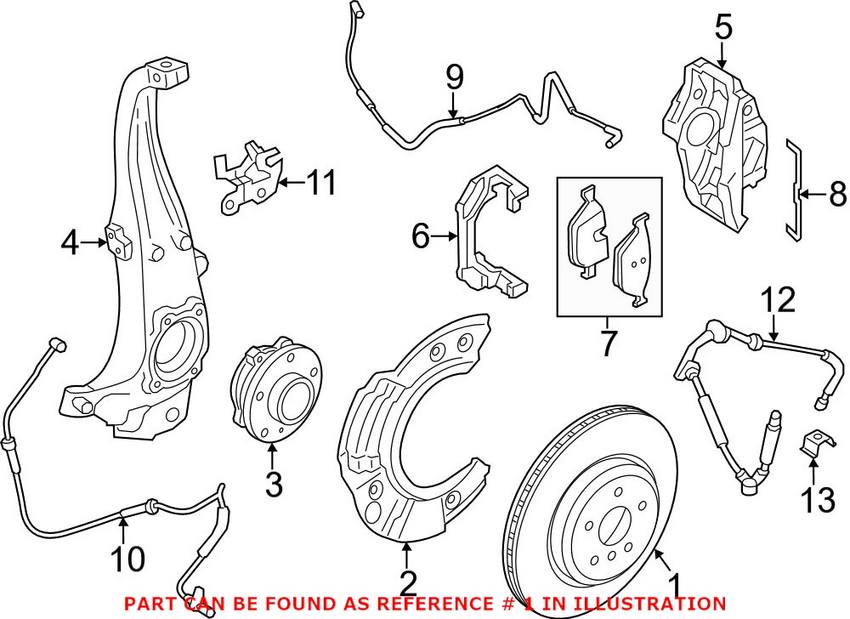 BMW Brake Disc - Rotor Front (348mm)