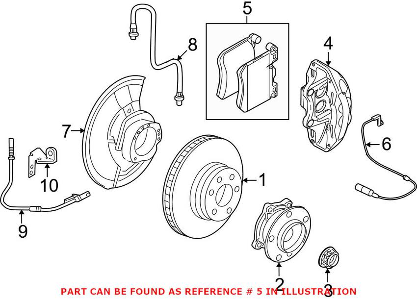 Disc Brake Pad Set - Front