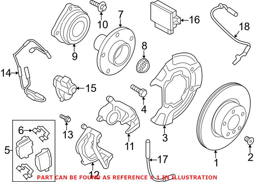 BMW Brake Disc - Rotor Rear (330mm)