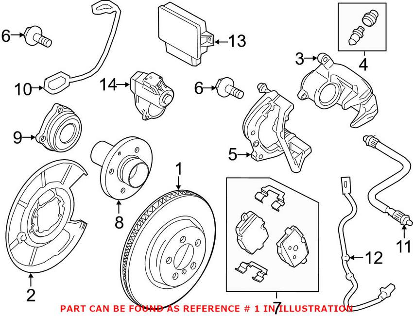 BMW Brake Disc - Rotor Rear (330mm)