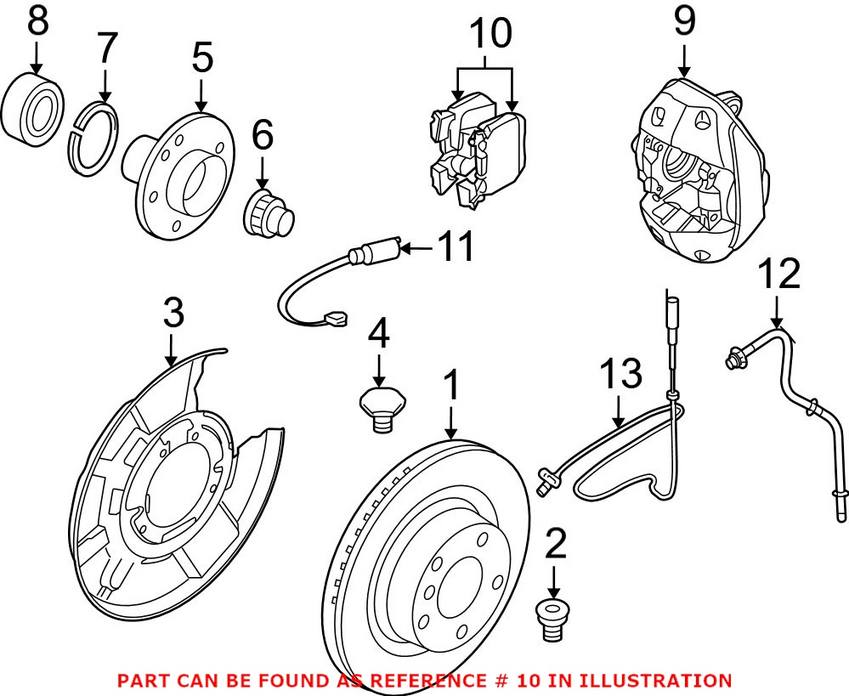 BMW Disc Brake Pad Set - Rear 34216791421