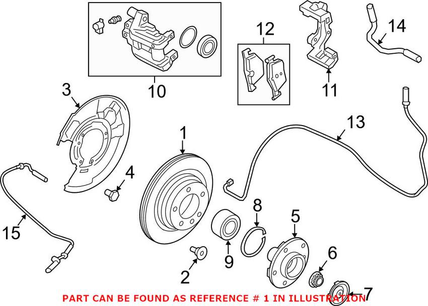 BMW Brake Disc - Rotor Rear (300mm)