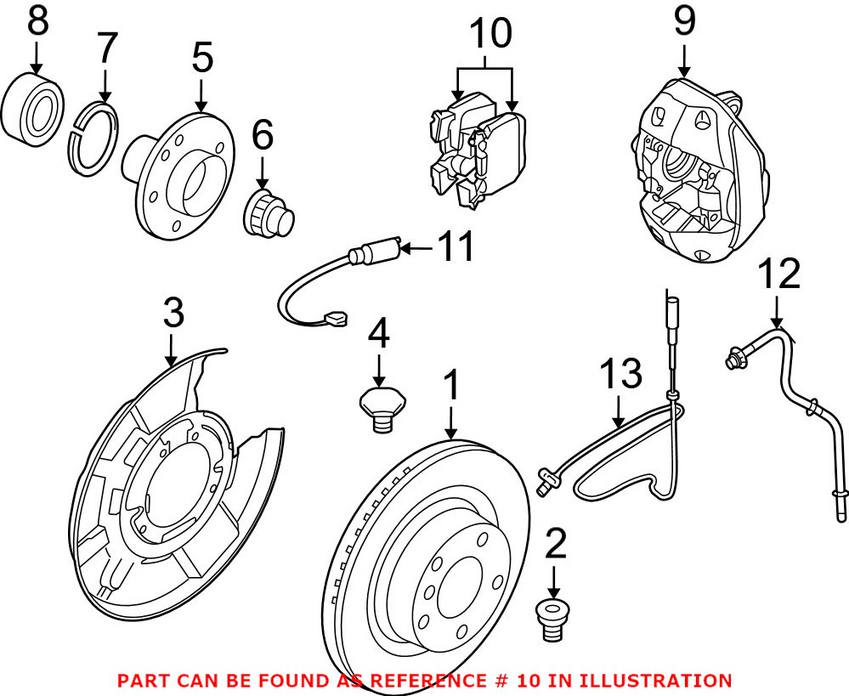 BMW Disc Brake Pad Set - Rear 34216797863