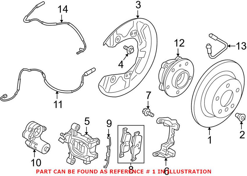 BMW Mini Disc Brake Rotor - Rear (280mm)