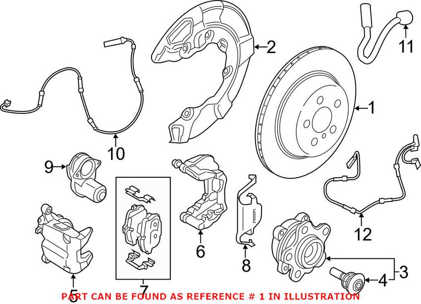 Disc Brake Rotor - Rear