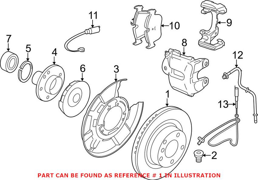 BMW Brake Disc - Rotor Rear (300mm)