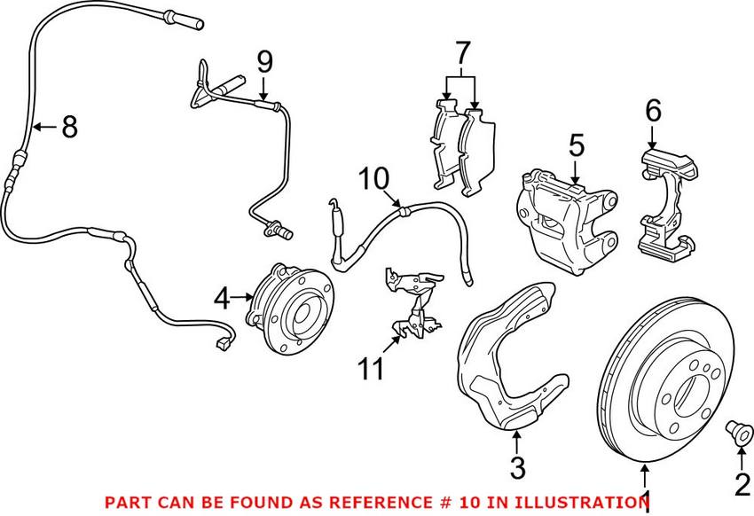 BMW Brake Hose - Front 34306792254