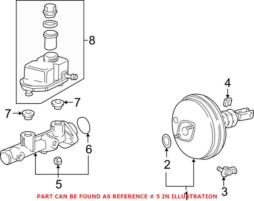 BMW Brake Master Cylinder 34311163711