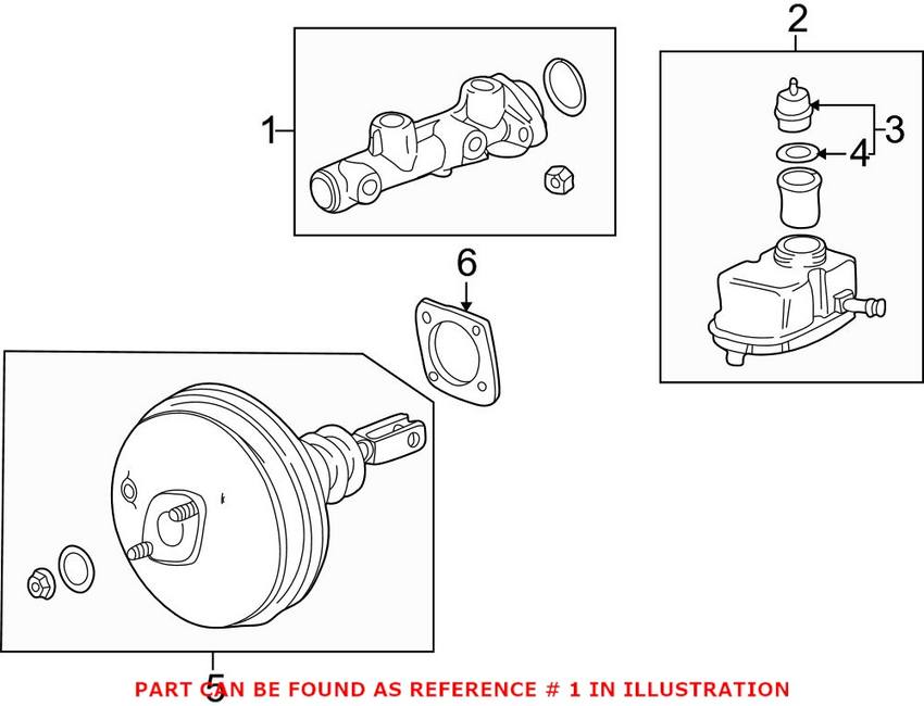 BMW Brake Master Cylinder 34311165544