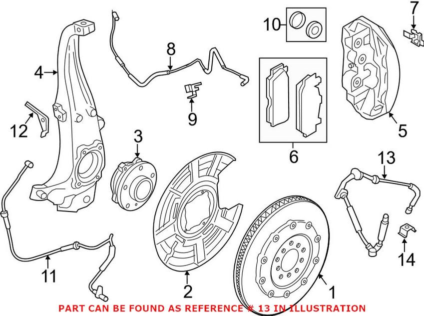 BMW Brake Hose - Front 34322284318