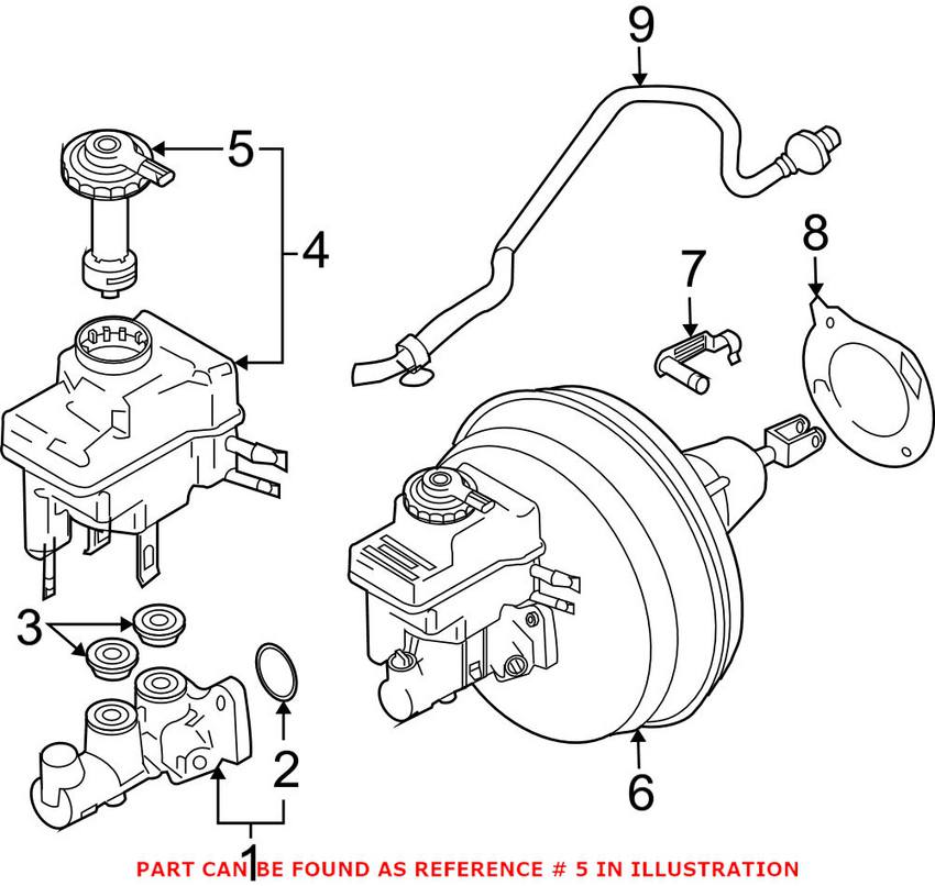 BMW Brake Fluid Reservoir Cap 34326756226