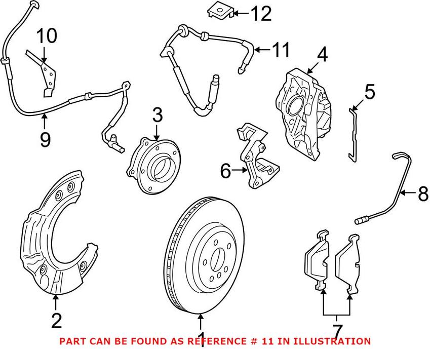 BMW Brake Hose - Front 34326775261