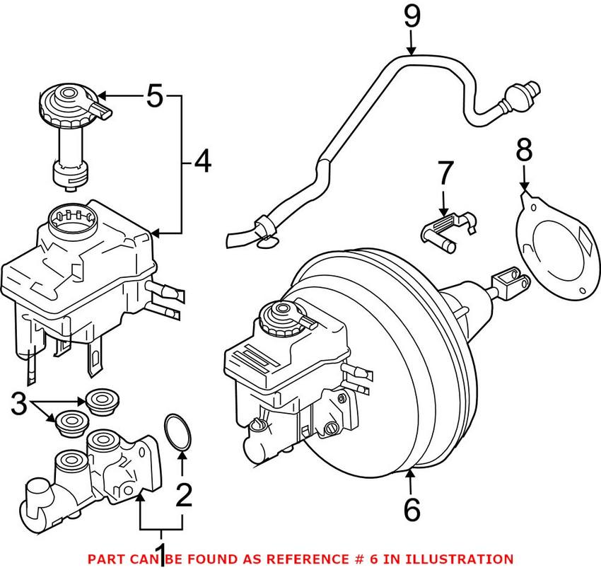 BMW Brake Booster 34326779736