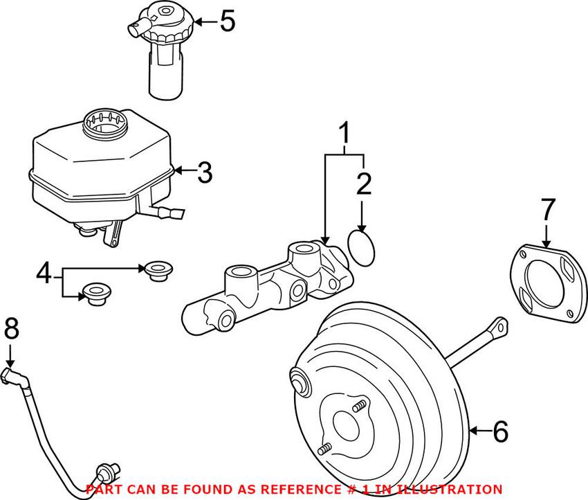 BMW Brake Master Cylinder 34336772930