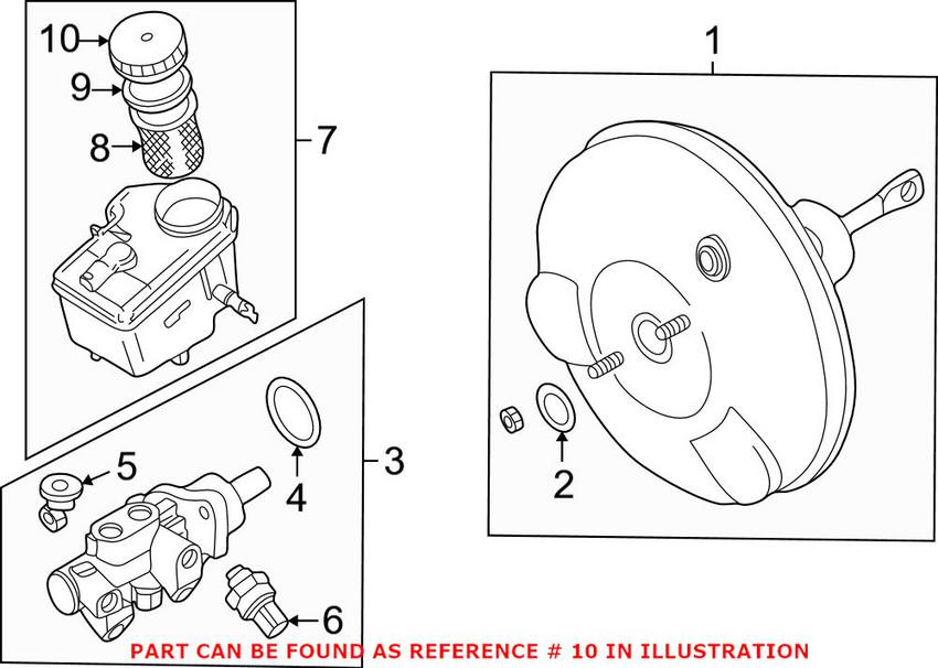 BMW Brake Fluid Reservoir Cap (w/ Level Sensor) 34336774451