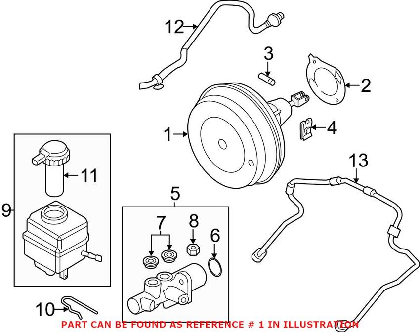 BMW Power Brake Booster 34336792956