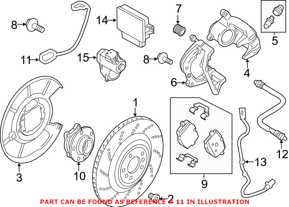 BMW Disc Brake Pad Wear Sensor - Rear 34352284343