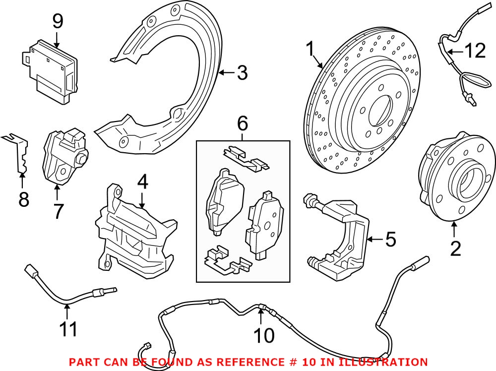 BMW Disc Brake Pad Wear Sensor - Rear 34356858645