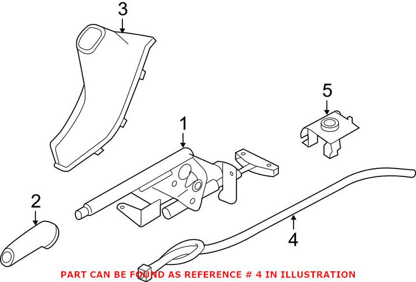 BMW Parking Brake Cable 34406857640