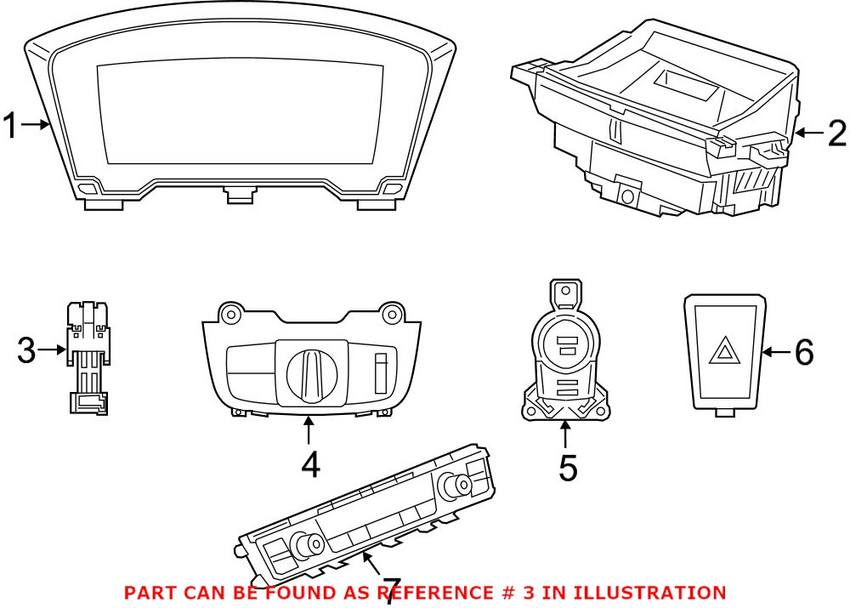 BMW Brake Light Switch 35006876896