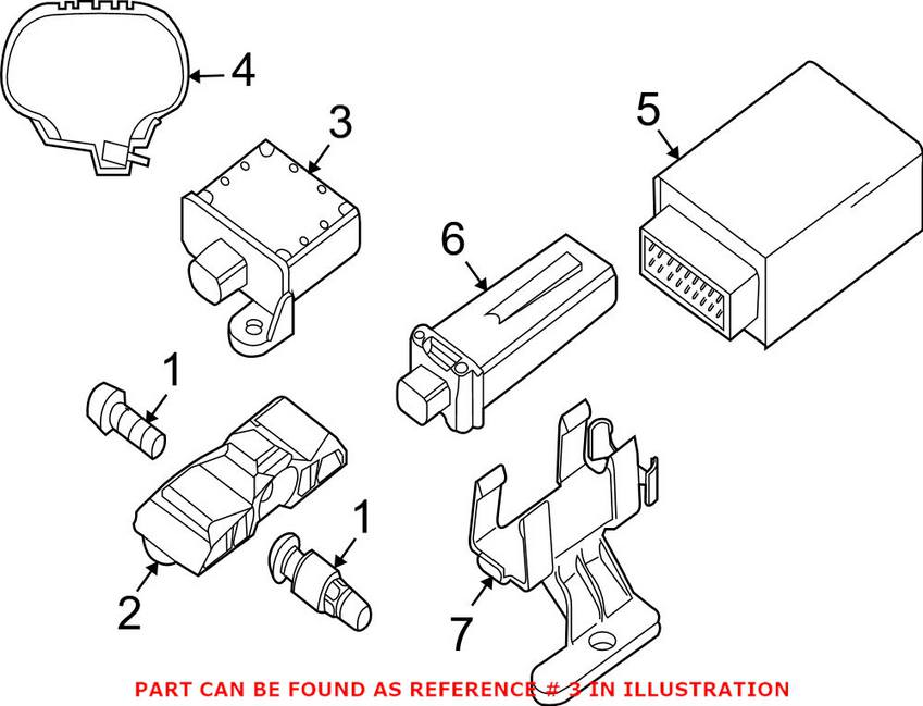 BMW Mini Tire Pressure Monitor Sensor Transmitter 36236781846