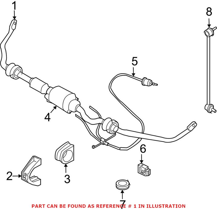 BMW Sway Bar - Front (Dynamic Drive) 37116780009