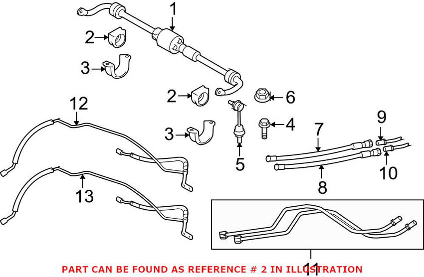 BMW Sway Bar Bushing - Front (21.8 mm) 37126761022