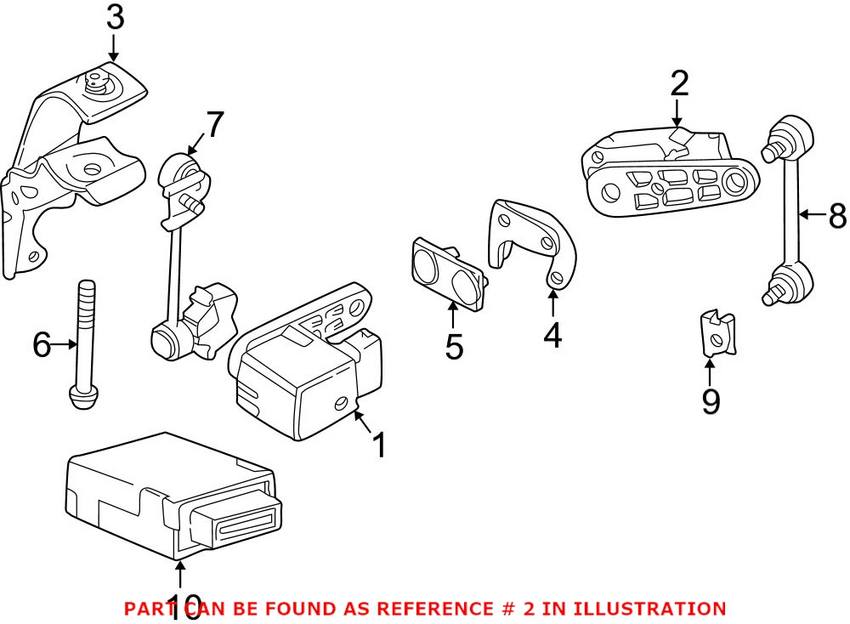 BMW Headlight Level Sensor 37146784697