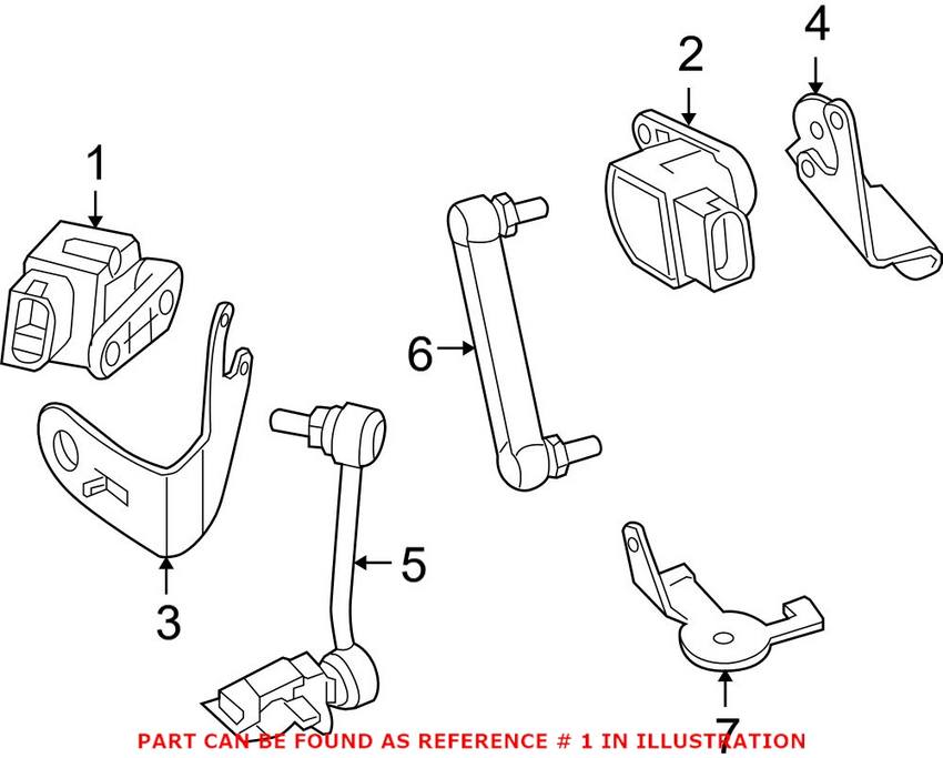 BMW Headlight Level Sensor 37146853753