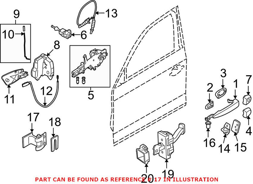 BMW Door Hinge 41517046050