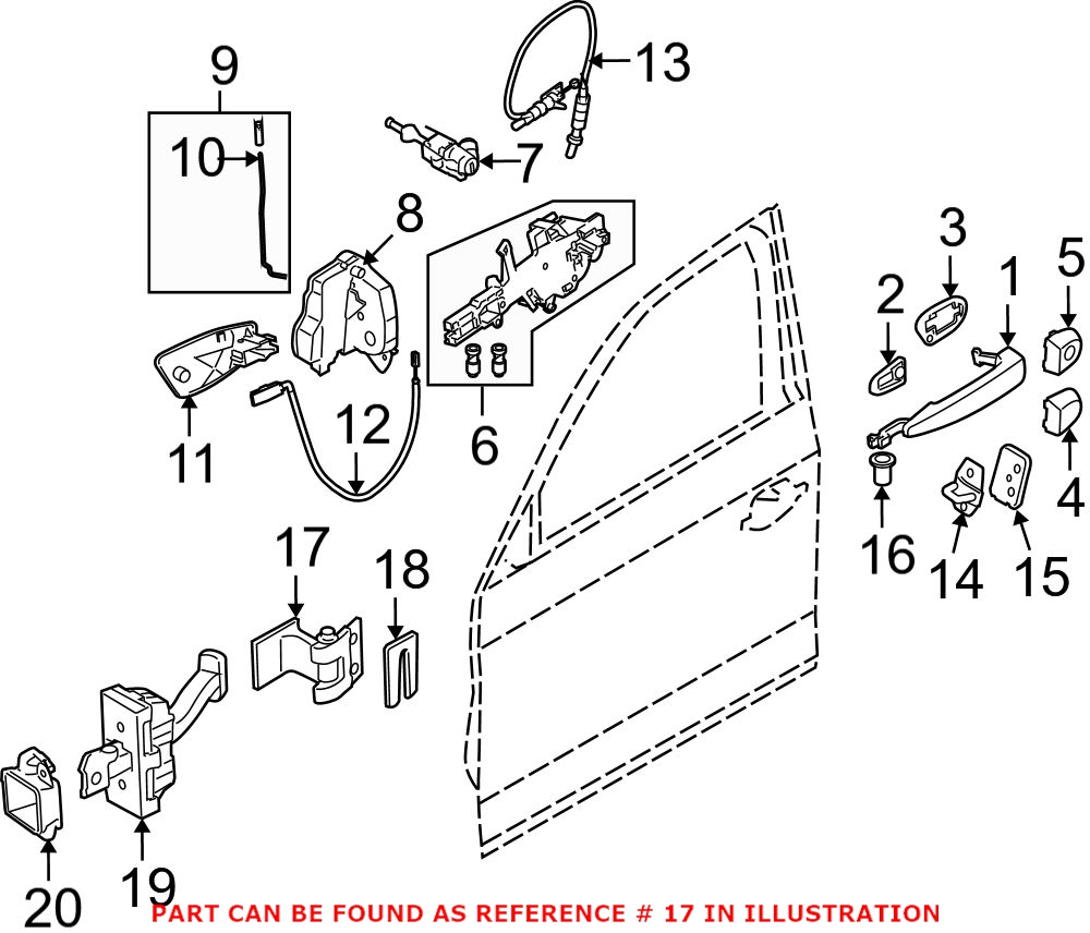 BMW Door Hinge 41517046056