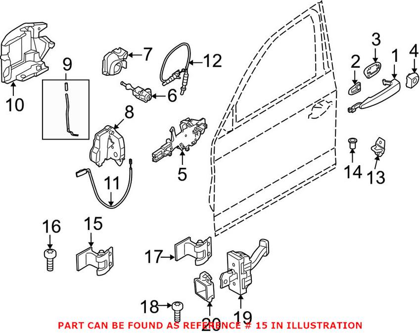 BMW Door Hinge = Front Driver Side Upper 41517284533